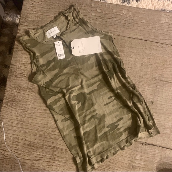 Current/Elliot Muscle Tee in Green Camo. - Picture 6 of 11